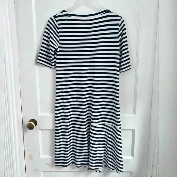 MAX MARA WEEKEND Oversized T-Shirt Dress Blue Striped Short Sleeve Midi M $485 - Picture 5 of 5
